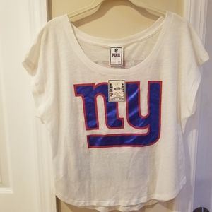 NWT PINK NY GIANTS T-SHIRT